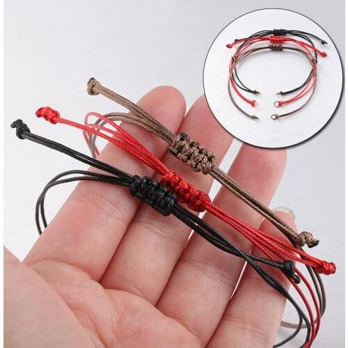 5Pcs/Lot Adjustable Hand-woven Rope Chain Braid Bracelets For Women DIY Bracelet Handmade Making Jewelry Accessories