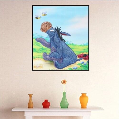 5D Special Shaped Diamond Painting Animal Handicraft Drill DIY Embroidery Cartoon Animal Crystal Mosaic Picture Decoration