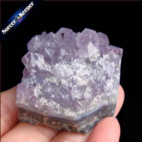 69 g Natural Stone Purple Raw Amethysts Druzy Drusy Elestial Skeletal Quartz Crystal Cluster Specimen Fit Jewelry Making KS512