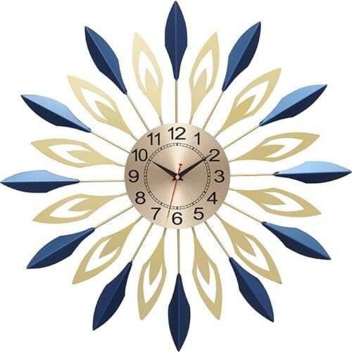 Large Creative Wall Clock Display Metal Luxury Modern Design Nordic Living Room Wall Clock Reloj De Pared Home Decor DA60WC