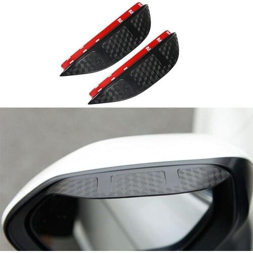 For Toyota Corolla Altis 2019 2020 2021 2pcs Black Car Rearview Mirror Protector Rain Cover Sun Visor Shade Auto Protector