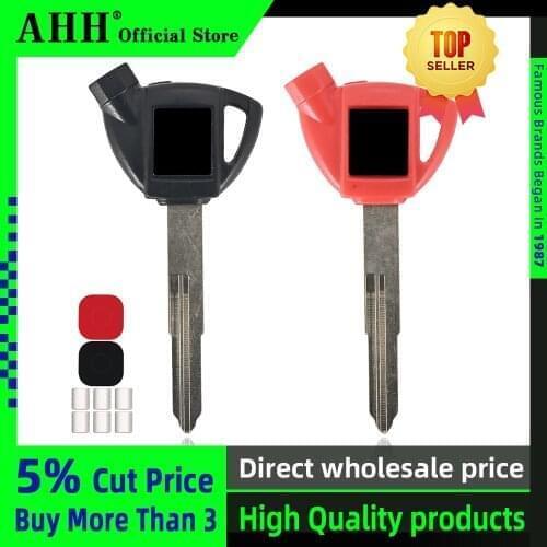 AHH Motorcycle Blade Blank Key For Suzuki magnet Motorcycle Anti-theft lock keys AN250 AN400 AN650 AN 650 Burgman Magnetic