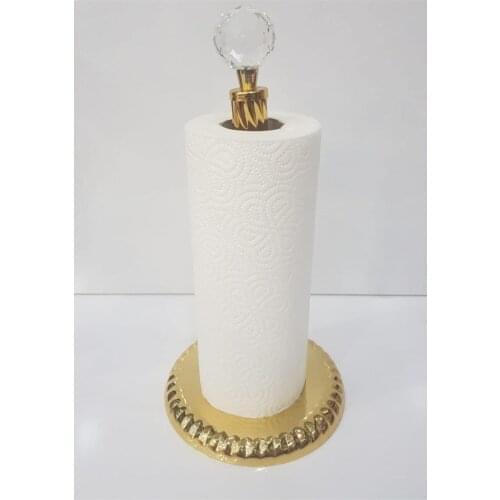 Gold Colour Paper Towel Holder Kitchen Bathroom Decorative Accessory Design Modern Classic
