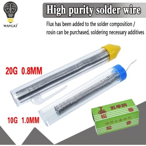 DIY Tin lead Rosin Core Solder Wire 10g 20g 1.0mm 2% Flux Reel Welding line New Tin content 45
