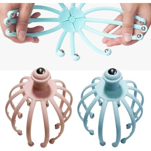 Head Scalp Massagers Beads Fingers Scratcher for Deep Relaxation Hair Stimulation and Stress Relief Handheld Scratcheres