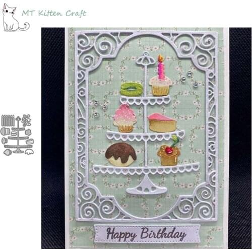 MT Craft Metal Cutting Dies Holiday candle cake Scrapbooking Photo Album Decorative Embossing Stencils Paper Card Crafts Die Cut