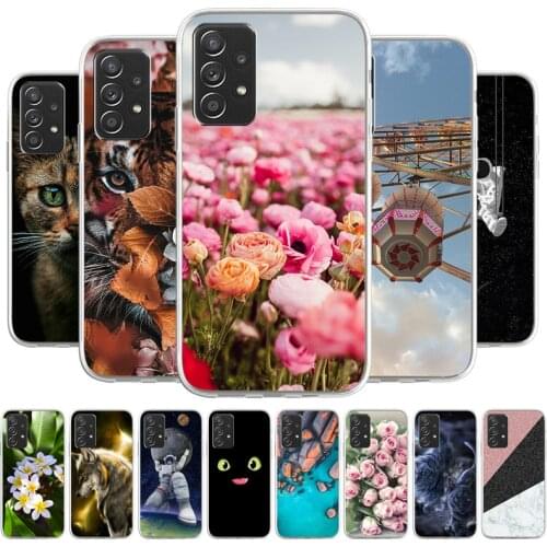 Cartoon Case For Samsung Galaxy A52 4G Phone bags Soft Cover For Samsung Galaxy A52 5G Coque Capa Animal Painted Fundas Bumper