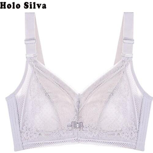 2019 Summer New Japanese Line Thin Lace Bra Lace Beautiful Back Bra No Steel Ring Bra Sexy Underwears Female Large Breasts Small
