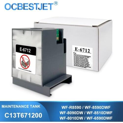 T6712 T671200 Maintenance Ink Tank For Epson WorkForce Pro WF-6090 WF-6590 WF-8090 WP-8010 WP-8510 WF-8590 Ink Maintenance Box
