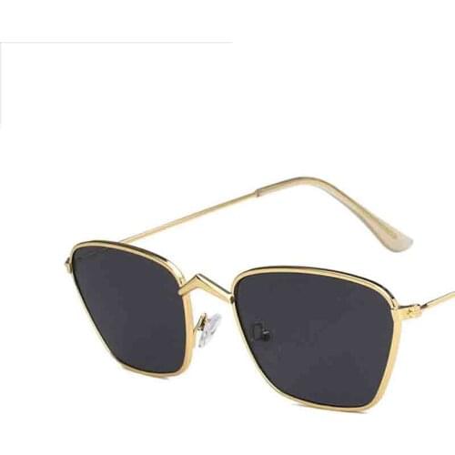 Summer New Women Sunglasses Irregular Metal Small Frames Female Sun Glasses Vintage Beach Shading Eyewear UV400 AG73