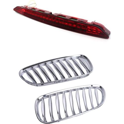 3rd Brake Stop Light + Chrome Sporty Style Front Grille for BMW Z4 E85 03-08