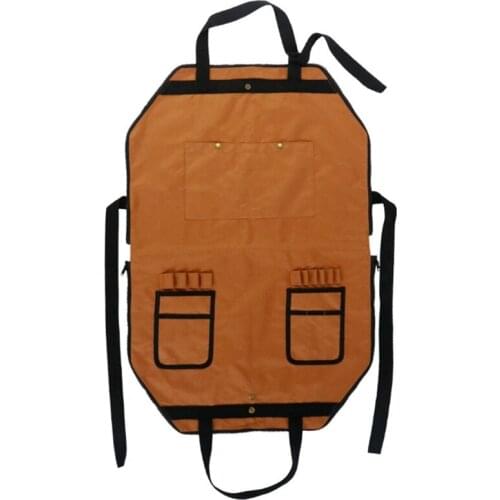 Outdoor Multifunctional Oxford Cloth Apron Adjustable Picnic Apron Hand Carry Firewood Bag Hanging Bag Storage Bag