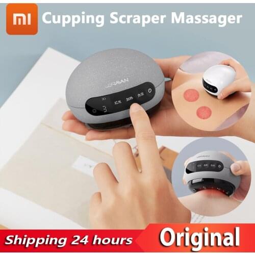 XIAOMI YOUPIN LERAVAN Smart Electric Cupping Scraping Mini Wireless Massager Hot Compress Temperature Control Magnetic Resonance