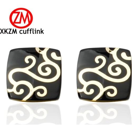 High quality fashion mens shirts Cufflinks golden auspicious clouds sleeve button brass Cufflinks wholesale and retail