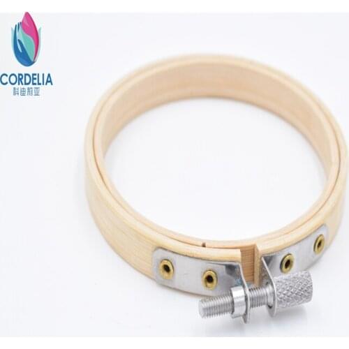 1 pc 8cm 3.5inch high quality 6 year bamboo made embroidery frame as cross stitch tools DIY accessories photo hoops as patchwork