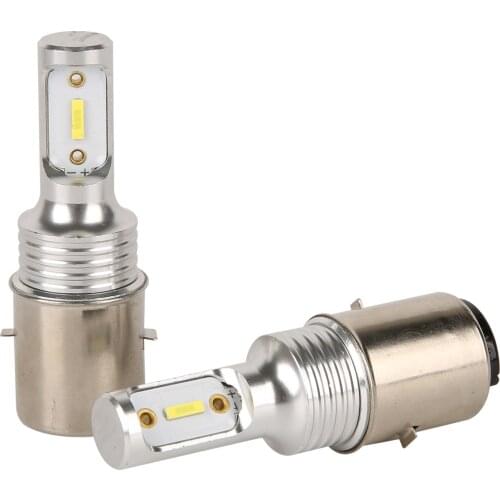 10PCS Motorcycle Lights Bulb 360 Degree Beam Angle LED H6 Ba20d 1860 2SMD 9V-32V Motor-Bike Headlight Fog Light Hi-lo Beam Light