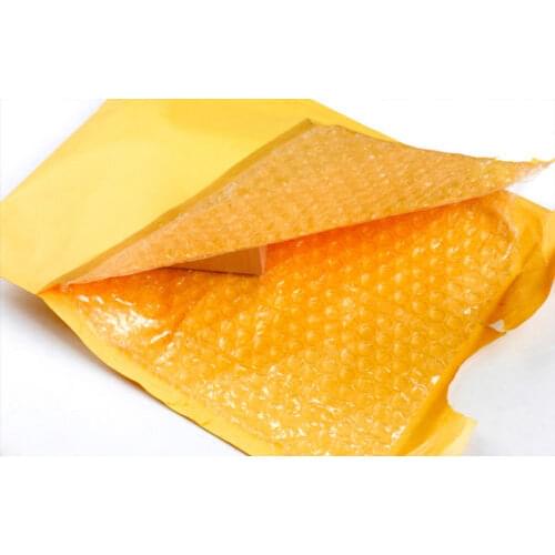 10Pcs Kraft paper Bubble Envelopes Gifts Package Mailers 90*130mm