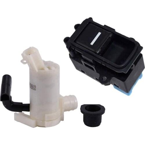 2 Pcs Car Accessories: 1 Pcs Windshield Washer Pump 76846-TA0-A01 & 1 Pcs Car Power Window Control Switch