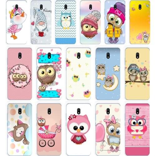 46 Luxury fashion cute starry owl gift Soft Silicone Tpu Cover phone Case for Xiaomi Redmi 8 8A Note 8T 8t Pro