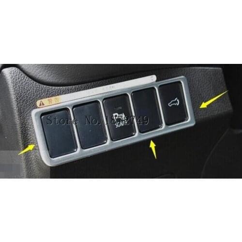 ABS Headlight Lamp Switch Button frame Decorative Cover Trim For Mitsubishi Outlander 2015 2016 / accessories