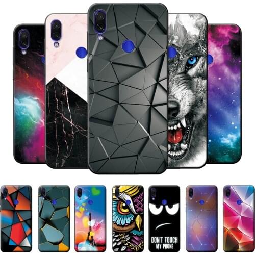 For Xiaomii Redmi Note 7 Pro Case Bumper 6.3 inch on Note 7Pro TPU Silicone Phone Cover For Redmi Note 7 Pro Marble Back Covers