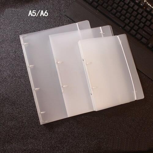 A5 A6 A7 6 Hole Ring Binder Notebook Planner PP Transparent Inner Core Cover Accessory Office School Supplies Stationery Store