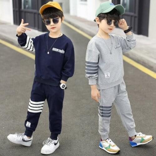 Lasted Spring Summer Girls Clothing Suits Sweatshirts +Pants 2pcs/Set Kids Teenager Outwear Sport Cotton Formal High Quality