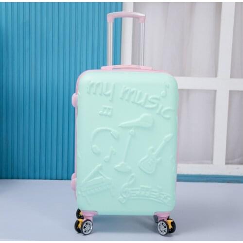 TRAVEL TALE 20" 24" inch ABS trolley rolling luggage bag spinner koffer travel suitcase for girls