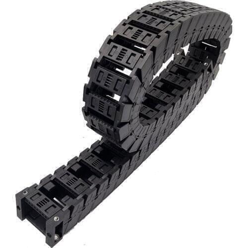 S25x25mm 1 Meter High-Speed Mute Plastic Drag Chain Wire Carrier Cable Open On Both Sides Type Transmission Free Shipping