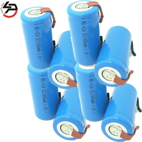 Laipuduo 8pcs/1lot Rechargeable batteries subc power bank NI-CD 1.2v 1400mah SC accumulator