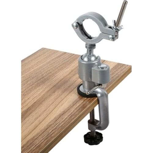 Aluminium Alloy Bench Clamp Vise 360 Degree Multifunctional Swivel Bench Vise Clamps Electric Drill Stand Rotating Tool