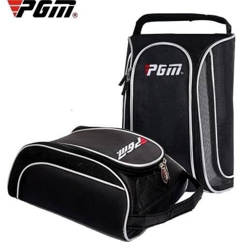 PGM Portable Outdoors Golf Shoes Bags Breathable Nylon Fabric Waterproof Shoe Bag Large Capacity Canvas Material Size 23*34*18CM
