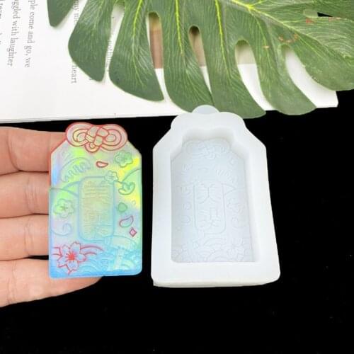 Health Symbol Pendant Epoxy Resin Mold Keychain Silicone Mould DIY Crafts Jewelry Ornaments Casting Tools