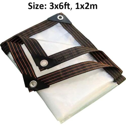 Lvju Clear sheet Cover 3x6ft 1x2m Fit For Garden/Chicken Run/Pool Cover/Outdoor Goods Cover/Moisture/Vapor Barrier