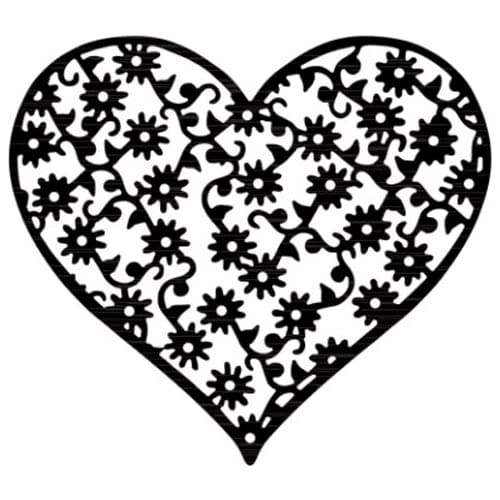 Hollow Flower Heart Metal Cutting Dies Scrapbooking Card Album Photo Making DIY Embossing Crafts Stencil New Die Cut 2021