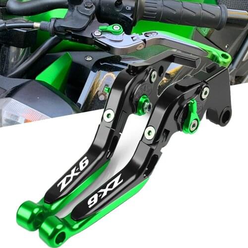 Motorcycle Brake Clutch Levers Extendable Folding Adjustable For KAWASAKI ZX-6 1990-1999 1998 1997 1996 1995 1994 1993 1992 1991