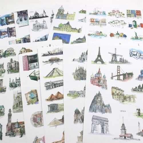 Senior Building Self- adhesive Paper Sticker for Scrapbooking/ DIY Crafts/ Card Making Decoration