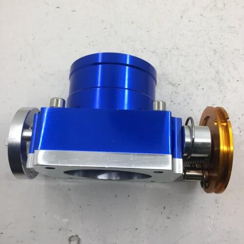 SherryBerg 70MM 70 mm THROTTLE BODY PERFORMANCE INTAKE MANIFOLD BILLET ALUMINUM HIGH FLOW blue top quality UNIVERSAL FIT