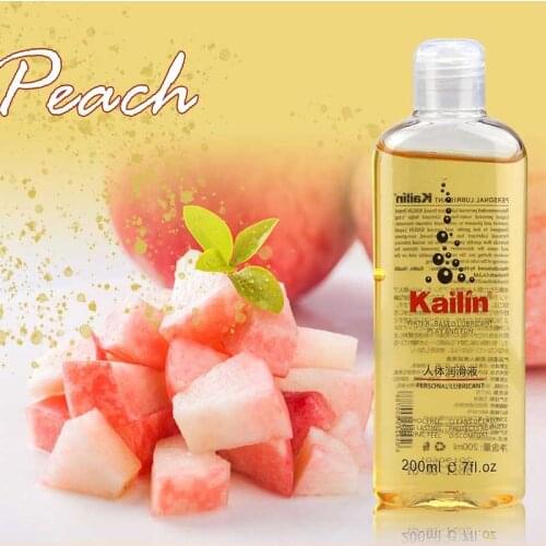 Peach Fruit Flavor Anal Grease for Sex Lubricant Lube Gel Vagina Lubrication 200ml Fruit Taste Water Based Oil Lubricante Sexual