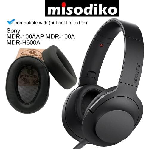 Misodiko Replacement Cushions Ear Pads - for Sony MDR-100A MDR-100AAP/ h.ear on 2 MDR-H600A, Headphones Repair Parts Earpads Cup