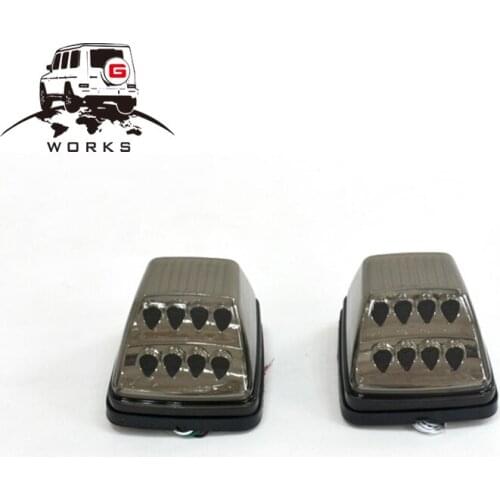 G class W463 black and silver LED turn signal lamp for W463 G350 G400 G500 G55 G63 G65 90-15y unfit 16-17y