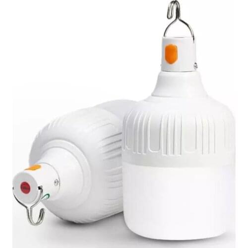 Outdoor Bulb USB Rechargeable Fishing Lamp 60W 80W LED Emergency Lights Bulb Portable Lanterns Home Decor Night Light for Patio