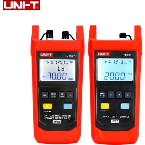 UNI-T UT696 UT697 Optical Multimeter Power Meter & LS Light Source Tester Provide 1310nm and 1550nm Dual Wavelengths