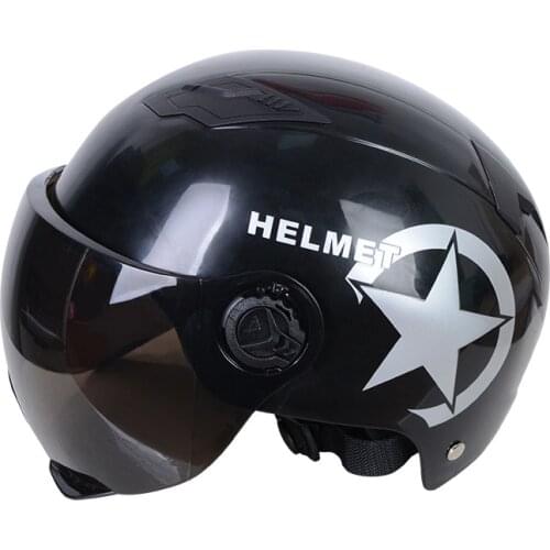 Bicycle Cycling Helmet Electric Moto Bike Helmet Lens Visor Men Women Summer Scooter Open Face Half Helmet Casco Mtb Moto