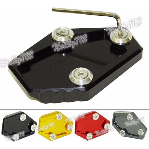Motorcycle Kickstand Foot Side Stand Extension Pad Support Plate For DUCATI MONSTER 1200 1200S 2014 2015 2016