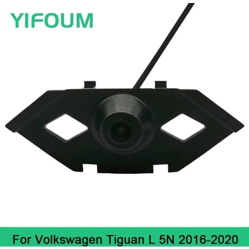 YIFOUM HD CCD Car Front View Parking Night Vision Positive Waterproof Logo Camera For Volkswagen VW Tiguan L 5N 2016 2017-2020