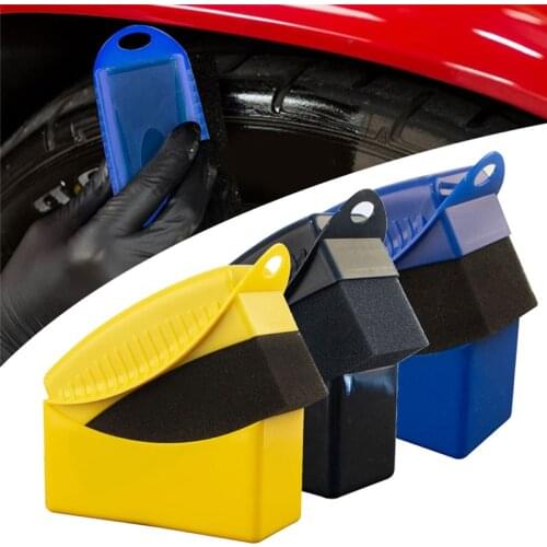 1pcs Car Wheel Polishing Waxing Sponge Brush ABS Plastics Tires Washing Cleaning Brush ​Car Clean Detail Accessories