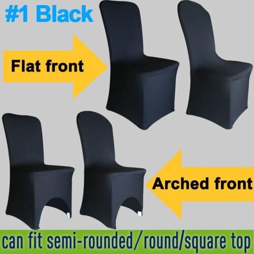 150PCS Free Shipping Black Color Spandex Lycra chair cover for Wedding