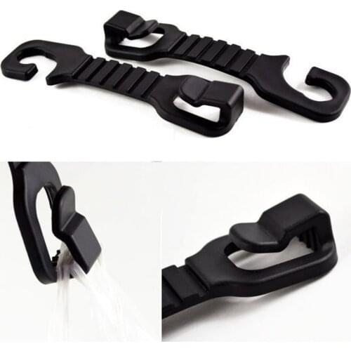 2PCS Headrest Mount Car Seat Back Hanging Hook Fastener & Clip Seat Hanger Purse Storage Hooks House Storage Simple Styling