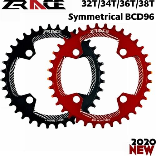 2020 ZRACE Chainrings Chainwheel BCD96 Symmetrical Chainrings,32T 34T 36T 38T AL7075 CNC process, Vickers-hardness 15+ for MTB